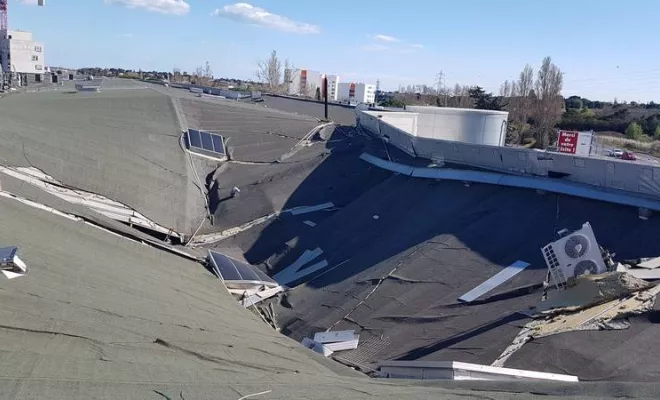 Expertise local commercial suite effondrement de la période neigeuse de mars 2017, Paris, Thêta Ingénierie