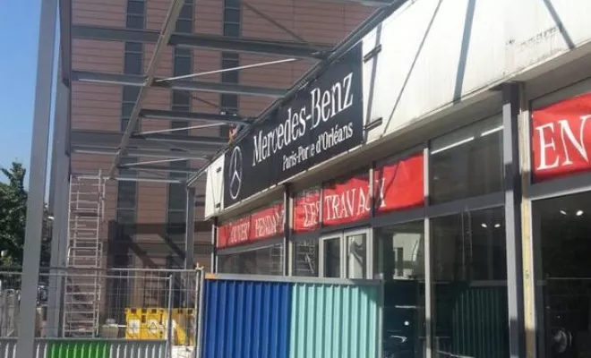 Extension Show room Mercedes Montrouge, Paris, Thêta Ingénierie