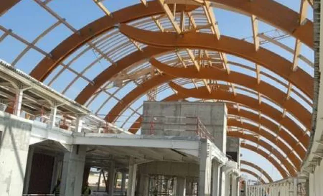 Gare routière RABAT au Maroc, étude de la couverture verrière, Paris, Thêta Ingénierie
