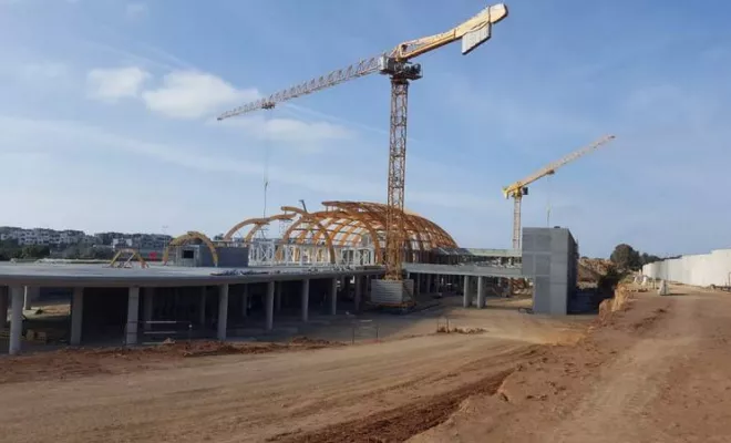 Gare routière RABAT au Maroc, étude de la couverture verrière, Paris, Thêta Ingénierie
